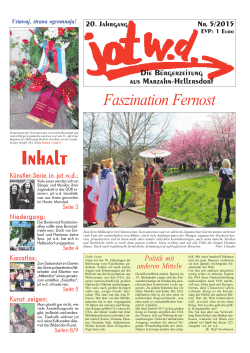 Ausgabe 5-2015