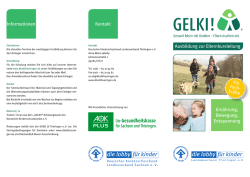 Informati- onen Kontakt Ern&auml;hrung, Bewegung, Entspannung F&uuml;r