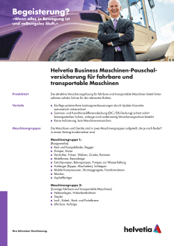 Vertriebsinformation | Helvetia Business Maschinen