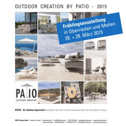 OUTDOOR CREATION BY PATIO - 2015