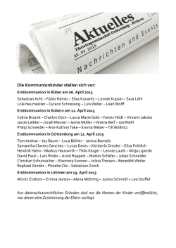 20.03. - Pfarreiengemeinschaft Ochtendung