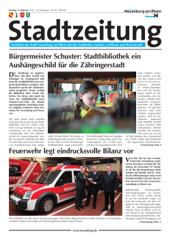 Stadtzeitung 2015 KW 06 - Stadt Neuenburg am Rhein