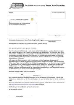 Informationanschreiben BK an Ausbildungsbetrieb