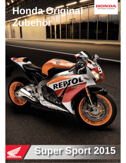 Honda Original Zubeh&ouml;r Super Sport 2015