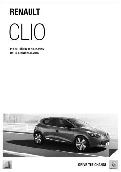 Preise Clio 5-Türer - Renault