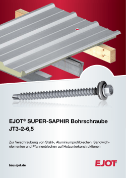 EJOT® SUPER-SAPHIR Bohrschraube JT3-2-6,5