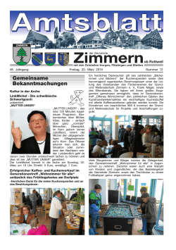 Amtsblatt KW 12 - Zimmern ob Rottweil