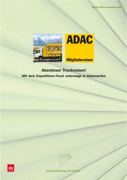 Abenteuer Truckreisen! - ADAC