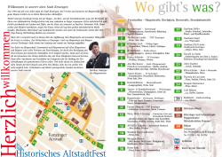 Standplan mit Angeboten Historisches Altstadtfest 2015