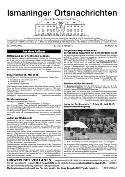 Ismaninger Ortsnachrichten