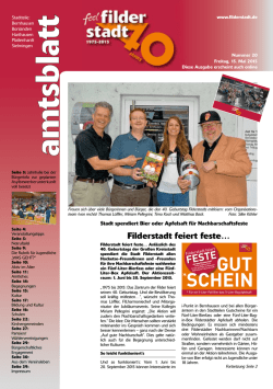 Amtsblatt KW 20, 15. Mai