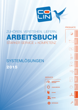 ARBEITSBUCH - COLIN SWISS AG