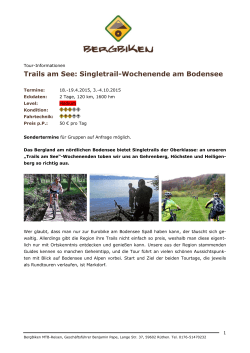 Trails am See: Singletrail-Wochenende am Bodensee