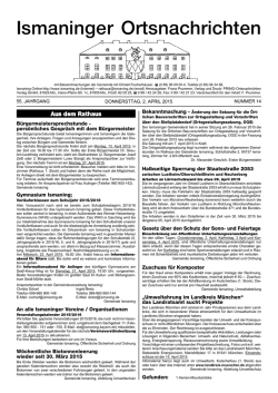 Ismaninger Ortsnachrichten