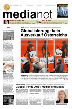 Globalisierung: kein Ausverkauf &Ouml;sterreichs