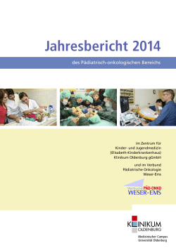 Jahresbericht 2014 - Klinikum Oldenburg