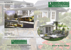Katalog 2015 - Kranenberg Blockhausbau GbR