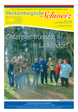 Ostereier trünneln in Lelkendorf