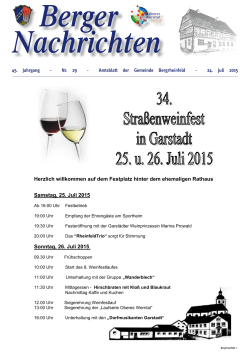Amtsblatt der Gemeinde Bergrheinfeld