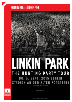 Linkin Park Premium Angebot + Bestellfax.indd