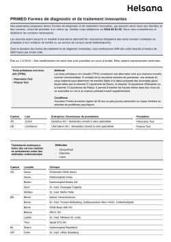 Innovations reconnues - Helsana Versicherungen AG