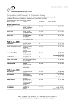 Therapeutenliste - Rhythmische Massage