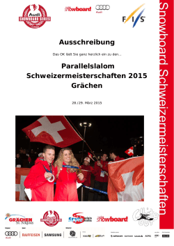 Ausschreibung Parallelslalom Schweizermeisterschaften