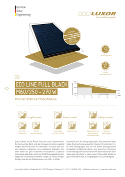 ECO LINE FULL BLACK M60/250 &ndash; 270 W