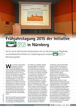 Frühjahrstagung 2015 der Initiative in Nürnberg