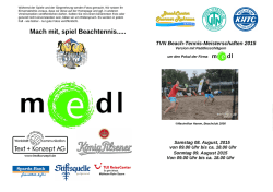 BeachCenter Mülheim -Ausschreibung-Beach 2015