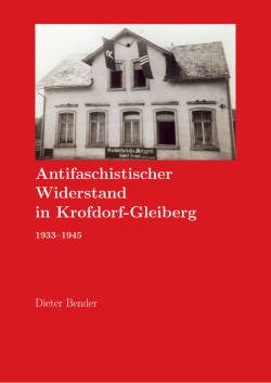 Antifaschistischer Widerstand in Krofdorf Gleiberg. 1933