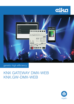 KNX GATEWAY DMX-WEB KNX.GW-DMX-WEB - Produkte