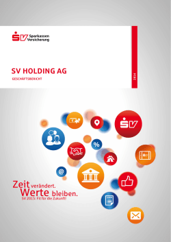 2014: SV Holding AG - SV SparkassenVersicherung