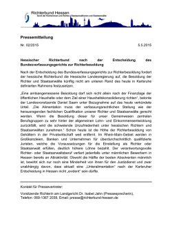 Hessischer Richterbund nach der Entscheidung des