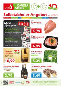 Selbstabholer-Angebot G&uuml;ltig vom - Omega-Sorg