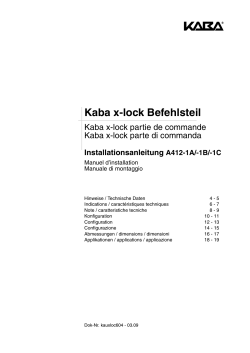 Kaba X-Lock Steuerung