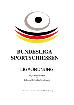 Ligaordnung 2015 - Deutscher Schützenbund eV