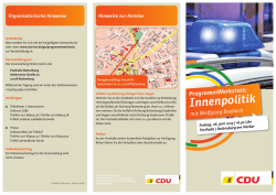gibt es weitere Informationen! - CDU