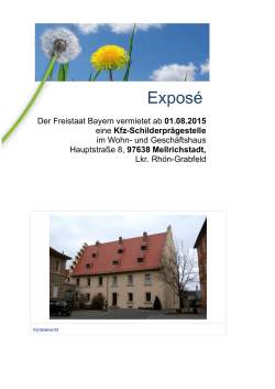 Exposé - Immobilien Freistaat Bayern