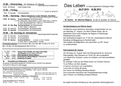 Diese Woche - St. Xystus