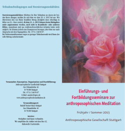Einf&uuml;hrungs - Institut f&uuml;r anthroposophische Meditation