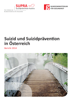 Suizidbericht 2014 - Kriseninterventionszentrum