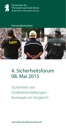 4. Sicherheitsforum 08. Mai 2015