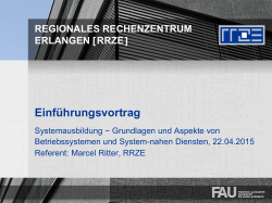 PDF-Datei - RRZE - Regionales RechenZentrum Erlangen