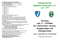 Flyer Vereineschießen 2015 - Schützenverein "Edelweiß Vierkirchen"