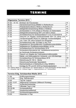 TERMINE - Schwyzer Kantonalschützengesellschaft SKSG