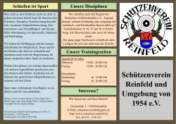 Flyer - Schützenverein Reinfeld