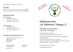 Schützenverein „St. Hubertus“ Otting e.V. - Schützengau Donau-Ries
