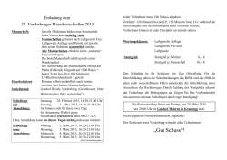 Einladung zum Marathonschießen 2015 in Vorderburg