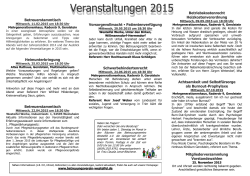 Jahresübersicht 2015 - Betreuungsverein Westeifel